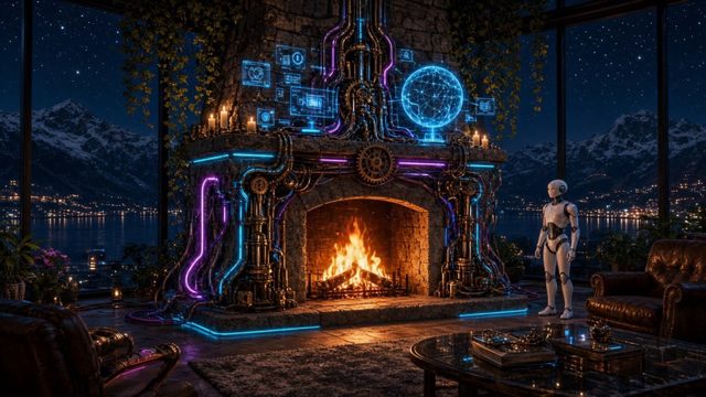 Firepunk Neon Loft